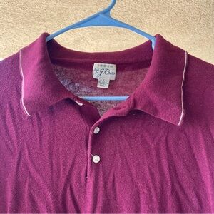 Maroon Soft Collared Long Sleeve